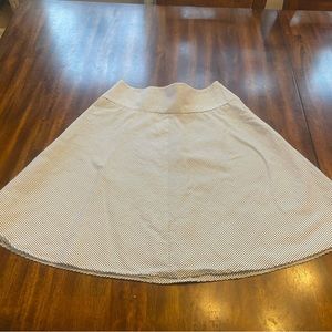 Ann Taylor size 2 A line skirt. Blue and white chevron pattern skirt.